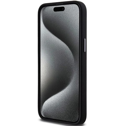 Etui DKNY Liquid Silicone Metal Logo na iPhone 15 Pro Max - czarne Etui DKNY Liquid Silicone Metal Logo na iPhone 15 Pro Max - czarne
