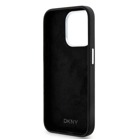Etui DKNY Liquid Silicone Small Metal Logo MagSafe na iPhone 14 Pro - czarne Etui DKNY Liquid Silicone Small Metal Logo MagSafe na iPhone 14 Pro - czarne
