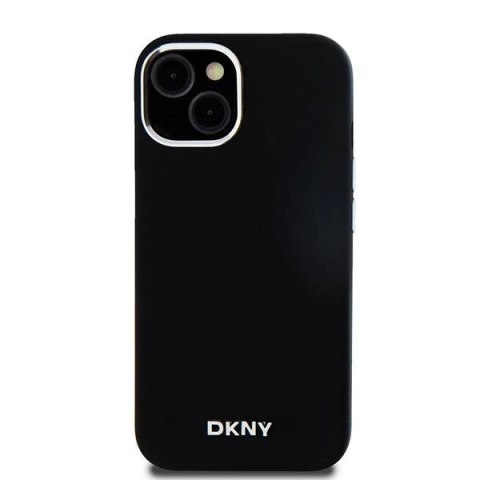 Etui DKNY Liquid Silicone Small Metal Logo MagSafe na iPhone 15 / 14 / 13 - czarne Etui DKNY Liquid Silicone Small Metal Logo MagSafe na iPhone 15 / 14 / 13 - czarne