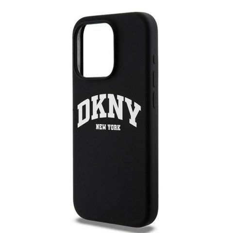 Etui DKNY Liquid Silicone White Printed Logo MagSafe na iPhone 13 Pro / 13 - czarne Etui DKNY Liquid Silicone White Printed Logo MagSafe na iPhone 13 Pro / 13 - czarne