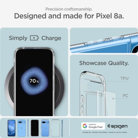 Etui Spigen Ultra Hybrid na Google Pixel 8A - przezroczyste