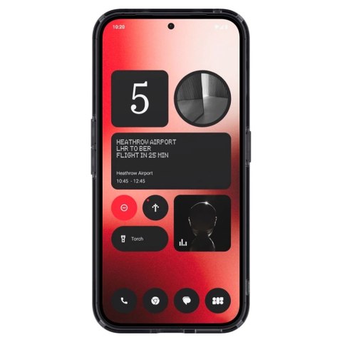Etui Spigen Ultra Hybrid na Nothing Phone 2A - ciemnoszare (wzór Zero One) Etui Spigen Ultra Hybrid na Nothing Phone 2A - ciemnoszare (wzór Zero One)