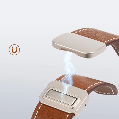 Pasek Dux Ducis Ya na Apple Watch 42 / 44 / 45 / 49 mm - brązowy