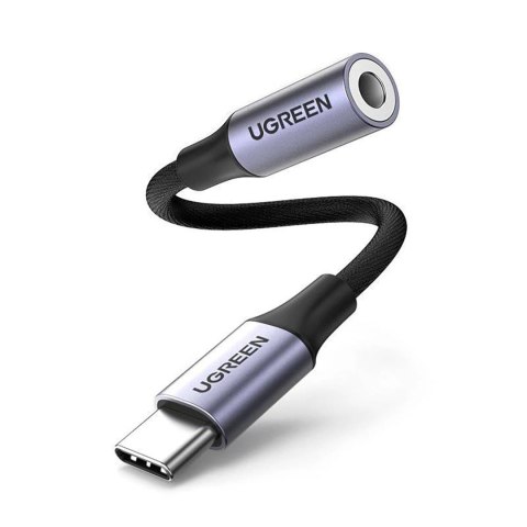 Adapter Ugreen AV161 do słuchawek mini jack 3,5 mm (żeński) / USB-C (męski) 10 cm - szary Adapter Ugreen AV161 do słuchawek mini jack 3,5 mm (żeński) / USB-C (męski) 10 cm - szary