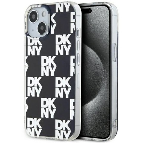 Etui DKNY IML Checkered Mono Pattern na iPhone 15 Plus / 14 Plus - czarne Etui DKNY IML Checkered Mono Pattern na iPhone 15 Plus / 14 Plus - czarne