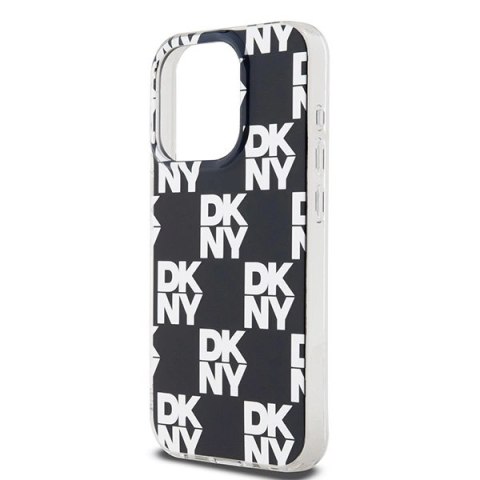 Etui DKNY IML Checkered Mono Pattern na iPhone 15 Pro - czarne Etui DKNY IML Checkered Mono Pattern na iPhone 15 Pro - czarne