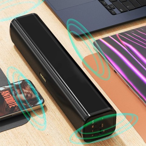 Głośnik Dudao Y2+ Bluetooth 5.0 2400 mAh - czarny Głośnik Dudao Y2+ Bluetooth 5.0 2400 mAh - czarny