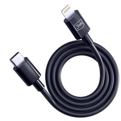 Kabel 3mk Hyper Cable USB-C / Lightning 20W 1.2m - czarny