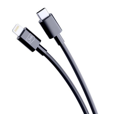 Kabel 3mk Hyper Cable USB-C / Lightning 20W 1.2m - czarny