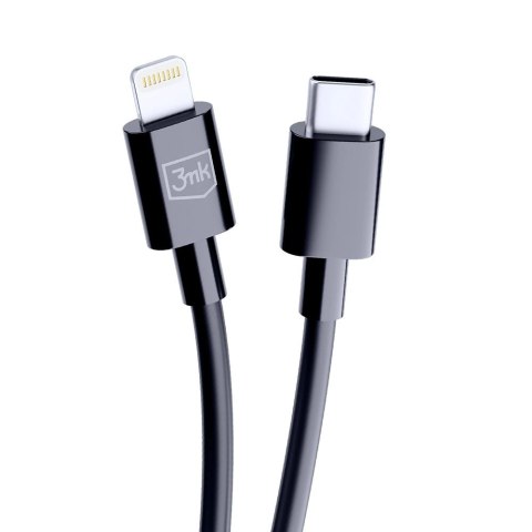 Kabel 3mk Hyper Cable USB-C / Lightning 20W 1.2m - czarny