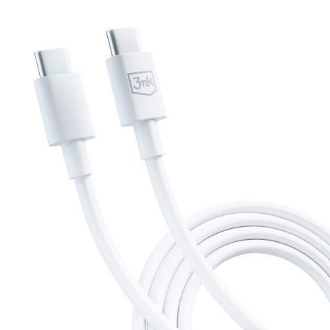 Kabel 3mk Hyper Cable USB-C / USB-C 100W 1.2m - biały