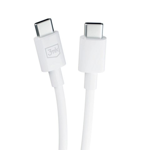 Kabel 3mk Hyper Cable USB-C / USB-C 100W 1.2m - biały