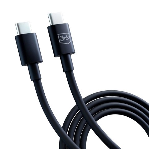 Kabel 3mk Hyper Cable USB-C / USB-C 100W 1.2m - czarny