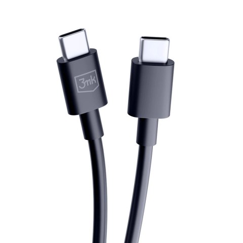 Kabel 3mk Hyper Cable USB-C / USB-C 100W 1.2m - czarny