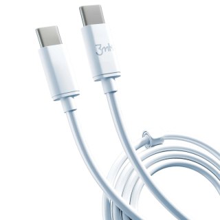 Kabel 3mk Hyper Cable USB-C / USB-C 100W 2m - biały