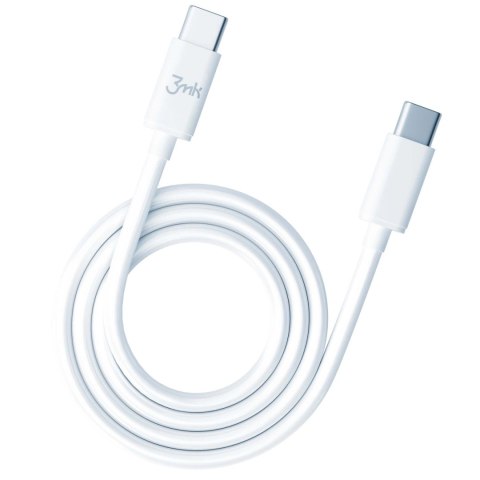 Kabel 3mk Hyper Cable USB-C / USB-C 100W 2m - biały