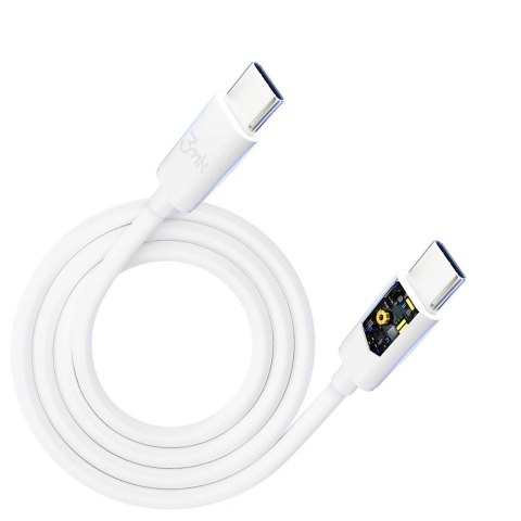 Kabel 3mk Hyper Cable USB-C / USB-C 100W 2m - biały