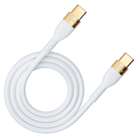 Kabel 3mk Hyper Silicone Cable USB-C / USB-C 100W 2m - biały