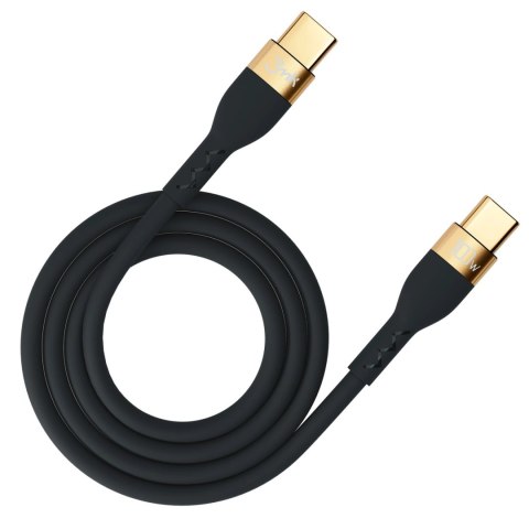 Kabel 3mk Hyper Silicone Cable USB-C / USB-C 100W 2m - czarny