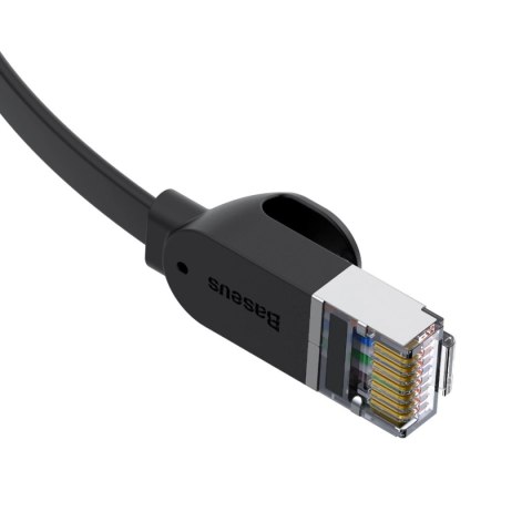 Kabel Baseus High Speed sieciowy płaski Ethernet CAT6 RJ45 5m - czarny Kabel Baseus High Speed sieciowy płaski Ethernet CAT6 RJ45 5m - czarny