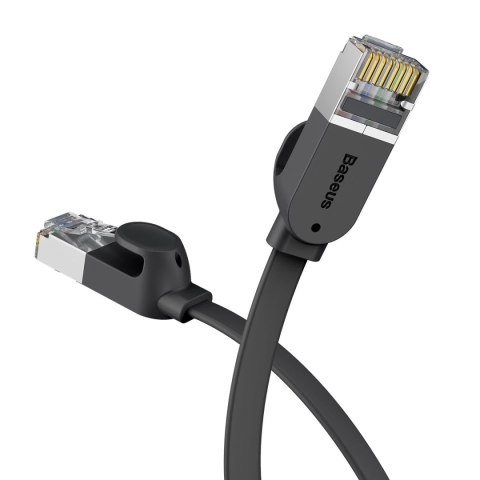 Kabel Baseus High Speed sieciowy płaski Ethernet CAT6 RJ45 5m - czarny Kabel Baseus High Speed sieciowy płaski Ethernet CAT6 RJ45 5m - czarny