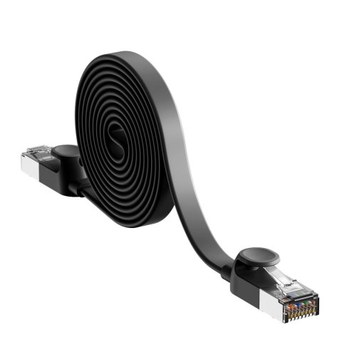 Kabel Baseus High Speed sieciowy płaski Ethernet CAT6 RJ45 5m - czarny Kabel Baseus High Speed sieciowy płaski Ethernet CAT6 RJ45 5m - czarny