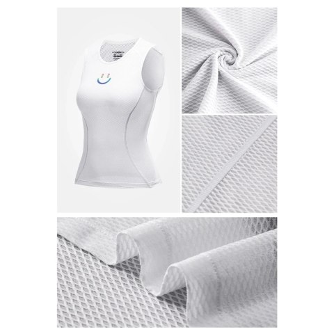 Kamizelka rowerowa Rockbros YDBX001 damska szybkoschnąca XL / XXL - biała Kamizelka rowerowa Rockbros YDBX001 damska szybkoschnąca XL / XXL - biała