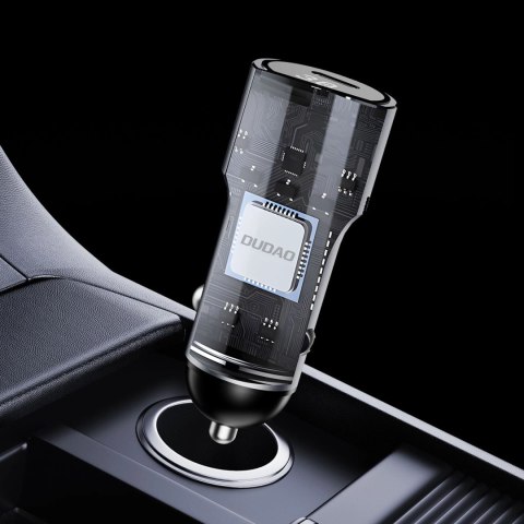 Ładowarka Dudao R14 samochodowa USB-C 30W PD - srebrna Ładowarka Dudao R14 samochodowa USB-C 30W PD - srebrna