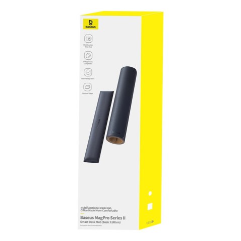 Mata na biurko Baseus MagPro Series II BS-PS037 z podpórką na nadgarstki - czarna Mata na biurko Baseus MagPro Series II BS-PS037 z podpórką na nadgarstki - czarna
