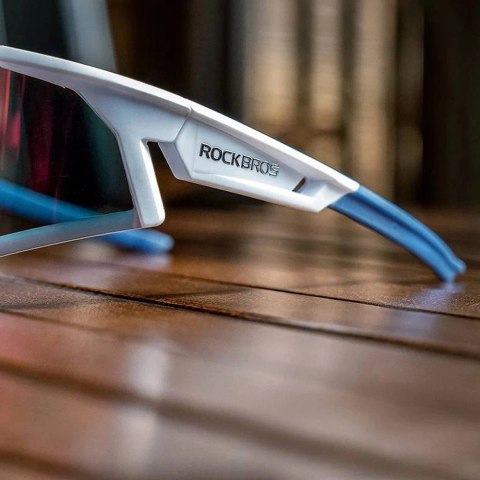 Okulary rowerowe Rockbros SP297 polaryzujące - białe Okulary rowerowe Rockbros SP297 polaryzujące - białe