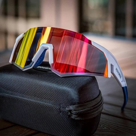 Okulary rowerowe Rockbros SP297 polaryzujące - białe Okulary rowerowe Rockbros SP297 polaryzujące - białe