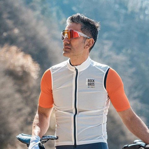 Okulary rowerowe Rockbros SP297 polaryzujące - białe Okulary rowerowe Rockbros SP297 polaryzujące - białe