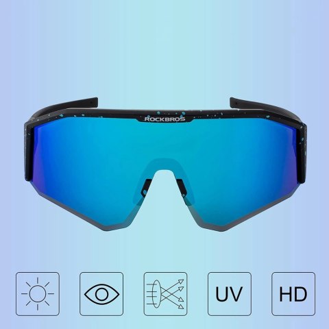 Okulary rowerowe Rockbros SP297 polaryzujące - czarne Okulary rowerowe Rockbros SP297 polaryzujące - czarne