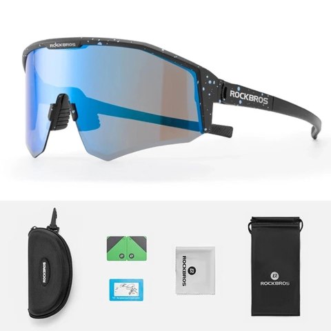 Okulary rowerowe Rockbros SP297 polaryzujące - czarne Okulary rowerowe Rockbros SP297 polaryzujące - czarne