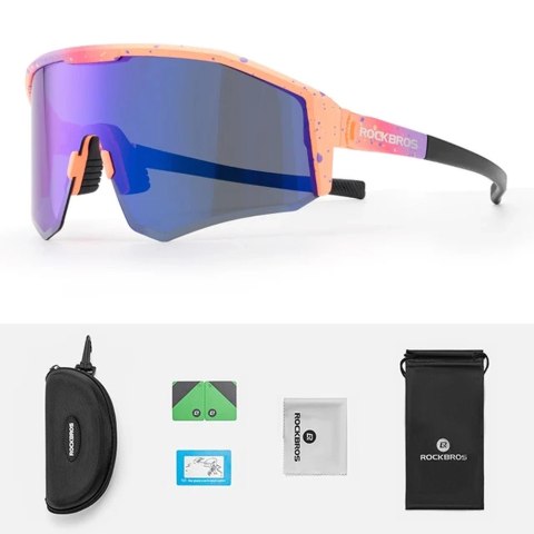 Okulary rowerowe Rockbros SP297 polaryzujące - fioletowe Okulary rowerowe Rockbros SP297 polaryzujące - fioletowe