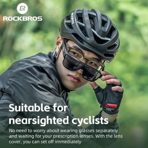 Okulary rowerowe Rockbros SP304 polaryzujące - szare Okulary rowerowe Rockbros SP304 polaryzujące - szare