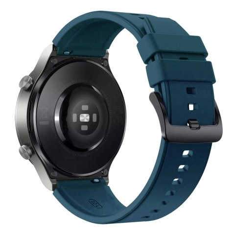 Pasek silikonowy do Huawei Watch GT 2/3/4/2 Pro/3 Pro/4 Pro/GT 2e 46mm - ciemnozielony Pasek silikonowy do Huawei Watch GT 2/3/4/2 Pro/3 Pro/4 Pro/GT 2e 46mm - ciemnozielony