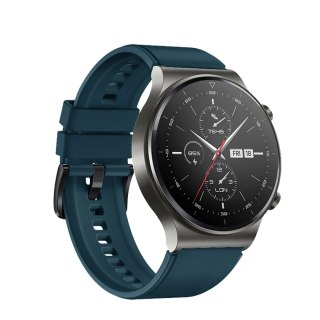 Pasek silikonowy do Huawei Watch GT 2/3/4/2 Pro/3 Pro/4 Pro/GT 2e 46mm - ciemnozielony