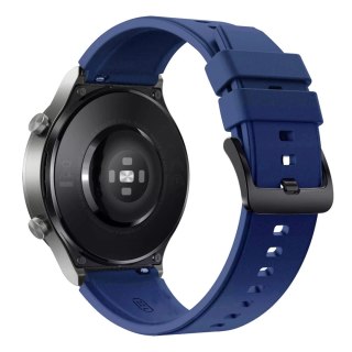 Pasek silikonowy do Huawei Watch GT 2/3/4/2 Pro/3 Pro/4 Pro/GT 2e 46mm - granatowy
