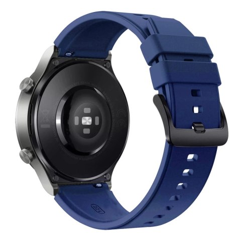 Pasek silikonowy do Huawei Watch GT 2/3/4/2 Pro/3 Pro/4 Pro/GT 2e 46mm - granatowy Pasek silikonowy do Huawei Watch GT 2/3/4/2 Pro/3 Pro/4 Pro/GT 2e 46mm - granatowy
