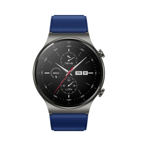 Pasek silikonowy do Huawei Watch GT 2/3/4/2 Pro/3 Pro/4 Pro/GT 2e 46mm - granatowy Pasek silikonowy do Huawei Watch GT 2/3/4/2 Pro/3 Pro/4 Pro/GT 2e 46mm - granatowy