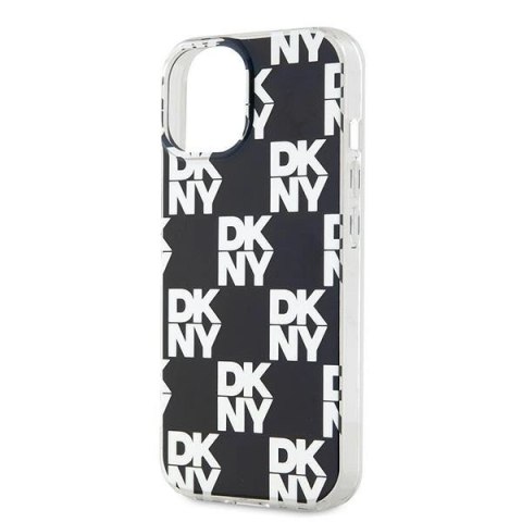 Etui DKNY IML Checkered Mono Pattern na iPhone 15 / 14 / 13 - czarne Etui DKNY IML Checkered Mono Pattern na iPhone 15 / 14 / 13 - czarne