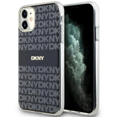 Etui DKNY IML Mono & Stripe MagSafe na iPhone 11 / Xr - czarne Etui DKNY IML Mono & Stripe MagSafe na iPhone 11 / Xr - czarne