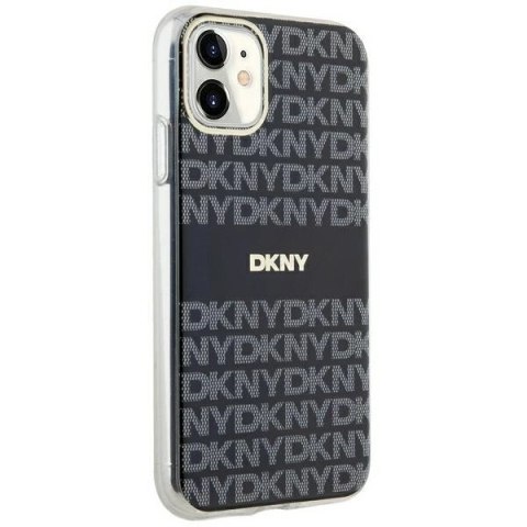 Etui DKNY IML Mono & Stripe MagSafe na iPhone 11 / Xr - czarne Etui DKNY IML Mono & Stripe MagSafe na iPhone 11 / Xr - czarne