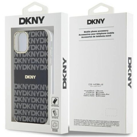 Etui DKNY IML Mono & Stripe MagSafe na iPhone 11 / Xr - czarne Etui DKNY IML Mono & Stripe MagSafe na iPhone 11 / Xr - czarne