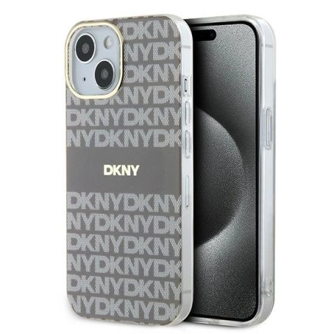 Etui DKNY IML Mono & Stripe MagSafe na iPhone 15 / 14 / 13 - beżowe Etui DKNY IML Mono & Stripe MagSafe na iPhone 15 / 14 / 13 - beżowe