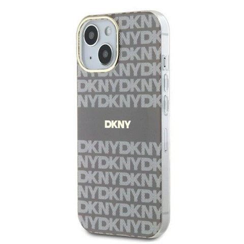 Etui DKNY IML Mono & Stripe MagSafe na iPhone 15 / 14 / 13 - beżowe Etui DKNY IML Mono & Stripe MagSafe na iPhone 15 / 14 / 13 - beżowe