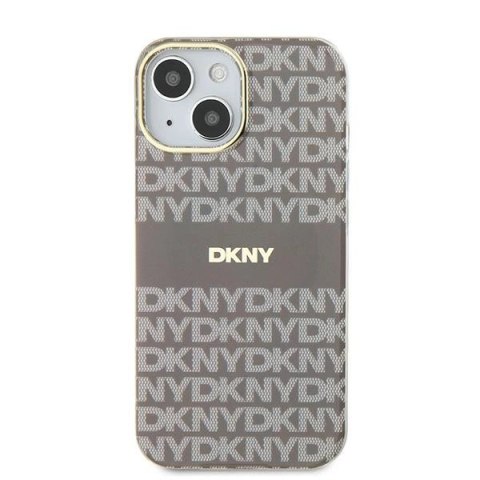 Etui DKNY IML Mono & Stripe MagSafe na iPhone 15 / 14 / 13 - beżowe Etui DKNY IML Mono & Stripe MagSafe na iPhone 15 / 14 / 13 - beżowe