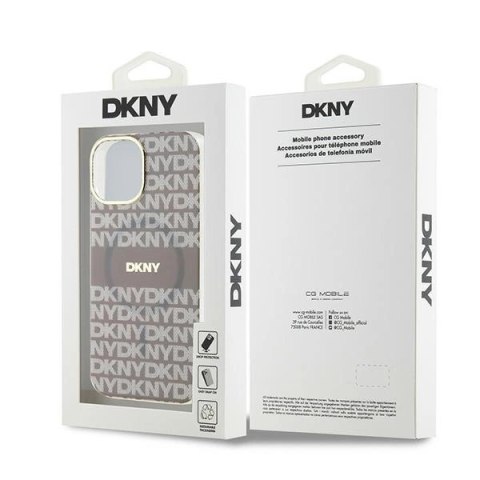 Etui DKNY IML Mono & Stripe MagSafe na iPhone 15 / 14 / 13 - beżowe Etui DKNY IML Mono & Stripe MagSafe na iPhone 15 / 14 / 13 - beżowe