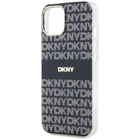 Etui DKNY IML Mono & Stripe MagSafe na iPhone 15 / 14 / 13 - czarne Etui DKNY IML Mono & Stripe MagSafe na iPhone 15 / 14 / 13 - czarne
